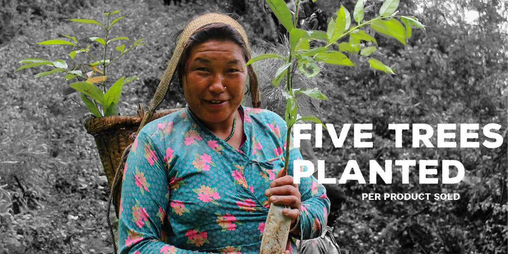 Buy one product, plant five trees